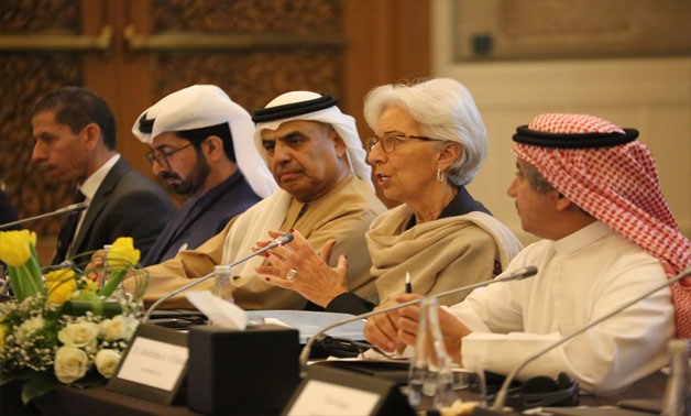 IMF Managing Director Christine Lagarde at the third annual Arab Fiscal Forum in Dubai - Press photo 