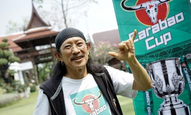 Yuenyong Opakul, lead singer of legendary Thai rock band Carabao and owner of Carabao energy drink