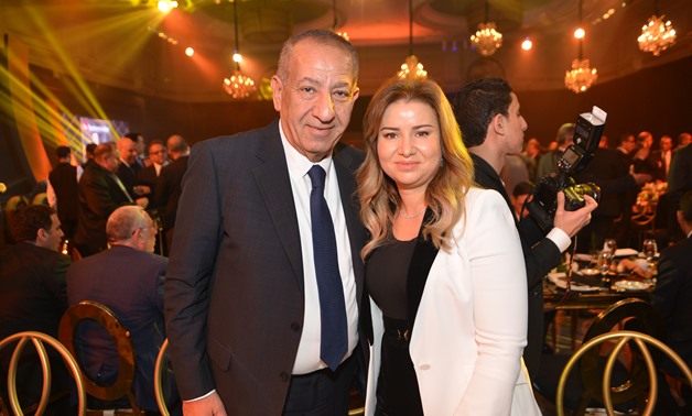 Kamel Abu Ali and his wife during the 15th Annual BT100 Awards-Egypt Today