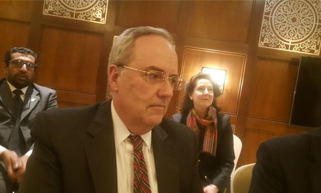U.S. Embassy's Chargé d'Affaires in Alexandria Thomas Goldberge during a press conference at the consulate headquarters in Alexandria- Egypt Today/Hanaa Abu el-Ezz 