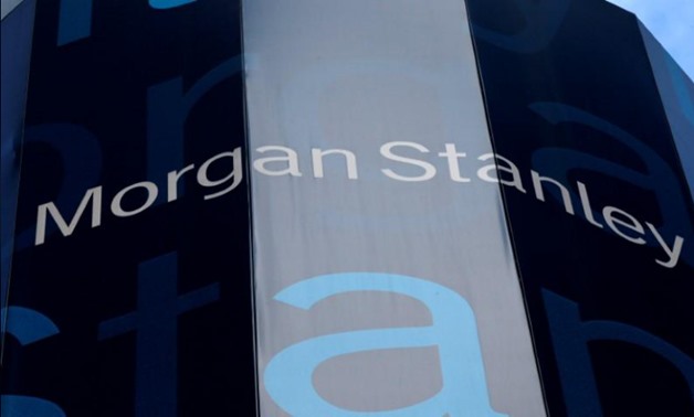 FILE PHOTO: The corporate logo of financial firm Morgan Stanley is pictured on the company's world headquarters in New York, New York January 20, 2015. REUTERS/Mike Segar/File Photo
