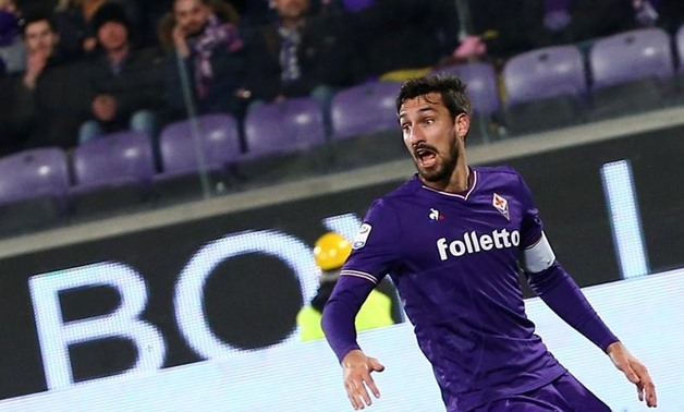  Florence, Italy - February 9, 2018 Fiorentina's Davide Astori reacts. Picture taken February 9, 2018 REUTERS/Alessandro Bianchi
