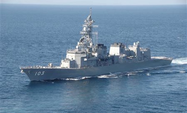 Japan Maritime Self-Defense Force destroyer Yuudachi is seen in this undated handout photo released by Japan Maritime Self-Defense Force and obtained by Reuters on February 5, 2013. REUTERS/Japan Maritime Self-Defense Force/Handout