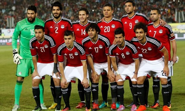 Football Soccer - Egypt v Tunisia - International Friendly Match - Cairo Stadium, Egypt - 8/1/17- Egypt's national team poses for photographs ahead of the match. REUTERS/Amr Abdallah Dalsh