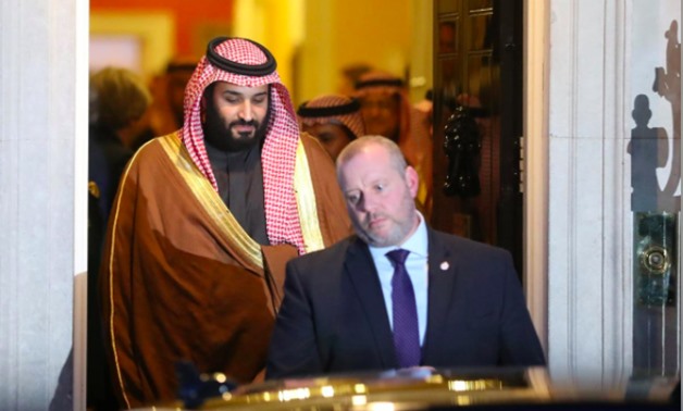 The Crown Prince of Saudi Arabia Mohammad bin Salman leaves 10 Downing Street in London, March 7, 2018. REUTERS/Simon Dawson
