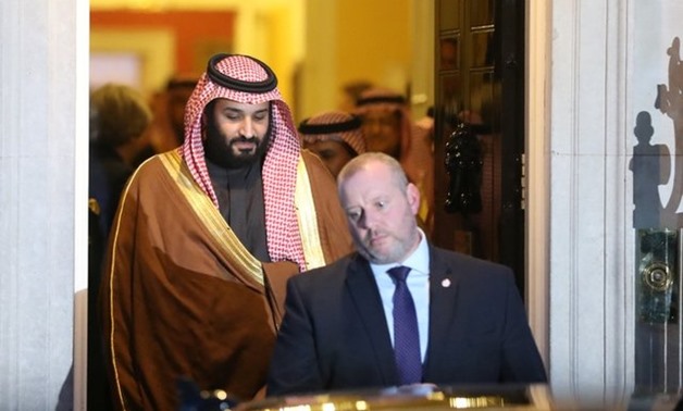 The Crown Prince of Saudi Arabia Mohammad bin Salman leaves 10 Downing Street in London, March 7, 2018. REUTERS/Simon Dawson
