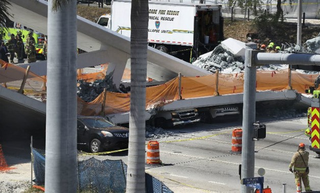 Several killed when foot bridge collapses at Florida university - AFP