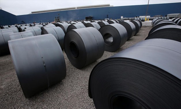 Steel coils sits in the yard at the Novolipetsk Steel PAO steel mill in Farrell, Pennsylvania, U.S., March 9, 2018 -
 REUTERS/Aaron Josefczyk