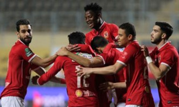 Al-Ahly’s players celebrate one of their goals - FILE