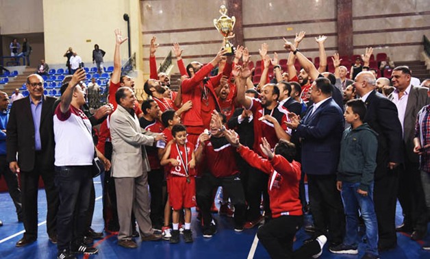 Al Ahly players celebrate the victory, Al-Ahly official website   