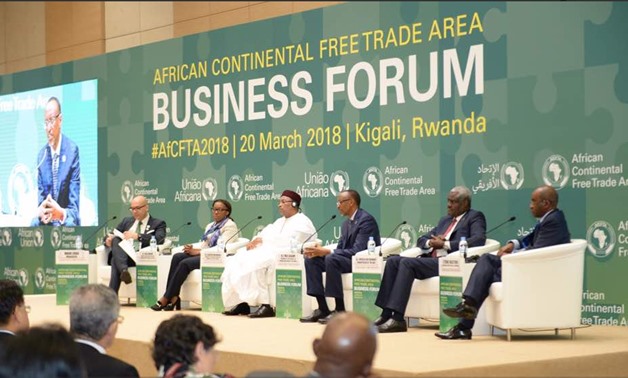 Through the Forum in Kigali that witnessed the signing of CFTA - Photo courtesy of African Union Twitter Account.