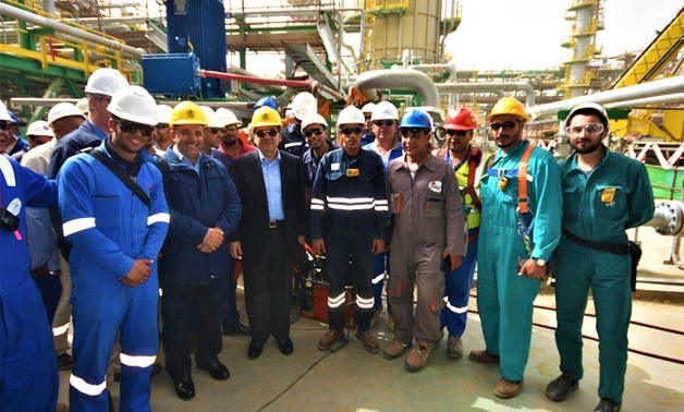 During the visit of Petroleum Minister Tarek el-Molla to Zohr gas field – Press Photo