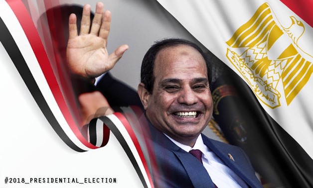 President Abdel Fatah al-Sisi praised Egyptian voters on Twitter, five minutes after polling stations shut their doors on Wednesday