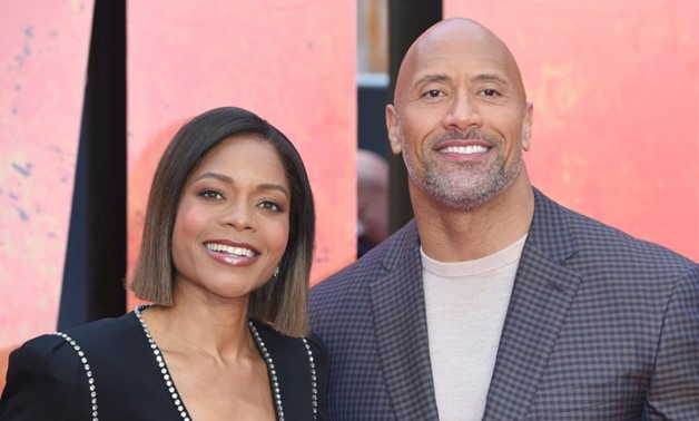 'Rampage,' starring Dwayne Johnson and Naomie Harris -- seen here at the film's London premiere -- led North American box offices in its debut weekend