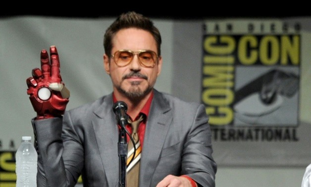 The stolen suit was worn by Robert Downey Jr., seen here in 2012, in the original "Iron Man" released in 2008-GETTY IMAGES NORTH AMERICA/AFP/File / KEVIN WINTER

