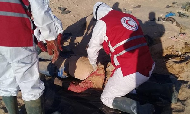Red Crescent recovers unidentified bodies in Libya - press photo