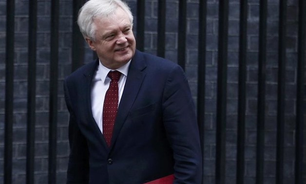Britain's Secretary of State for Leaving the EU David Davis arrives for a cabinet meeting in Downing Street, London, January 31, 2017. REUTERS/Peter Nicholls
