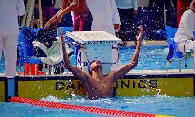 Egyptian swimmer Abdel Rahman Sameh - Press Photo