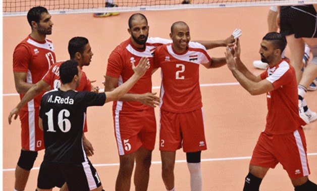 FILE- Egypt Volleyball team