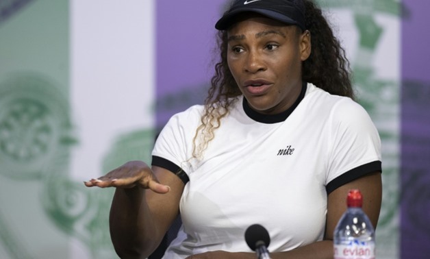 Serena Williams has called for all American players to receive fair treatment over doping tests
POOL/AFP / Jed LEICESTER
