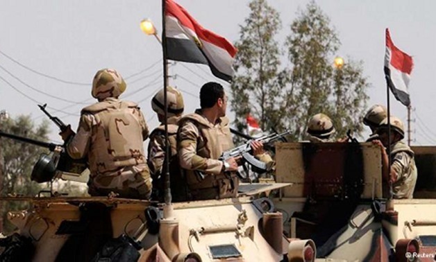 Egyptian army in North Sinai - FILE 