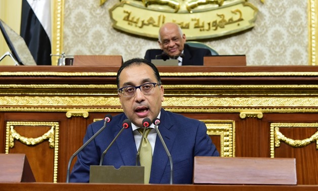 Egypt's newly-appointed Prime Minister Mostafa Madbouly reviews the Cabinet's new program before the Parliament on July 3, 2018- Egypt Today/ Khaled Mashaal