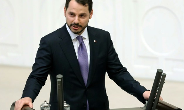 Turkey's newly appointed Minister of Treasury and Finance Berat Albayrak, son in law of President Recep Tayyip Erdogan, takes his oath of office in parliament
