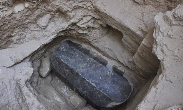 A 30-ton archaeological sarcophagus was found below a building in Alexandria governorate, Egypt - Ministry of Antiquities official Facebook page

