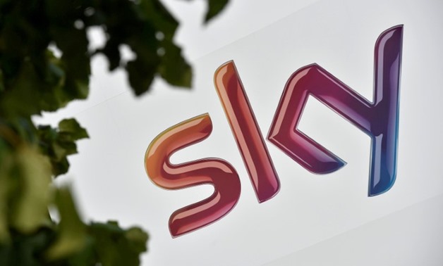 FILE PHOTO: The Sky logo is seen at the company's UK headquarters in west London July 25, 2014. REUTERS/Toby Melville/File Photo
