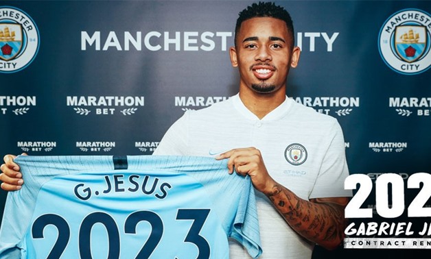 Gabriel Jesus signs a new contract with Manchester City - Courtesy of Manchester City official website