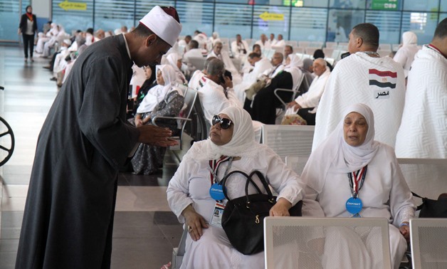 Egyptian pilgrims at the Cairo International Airport. The photo was taken on August 2, 2018- Egypt Today/Hossam Atef