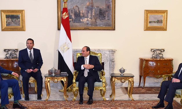 Italy's Interior Minister and Deputy Prime Minister Matteo Salvini during his meeting with President Abdel Fatah al-Sisi on July 18 in Cairo - Press photo