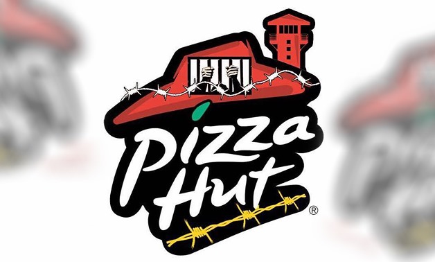 Pizza Hut logo redesigned to express anger towards the international franchise’ mockery of the Palestinian hunger strike - Twitter