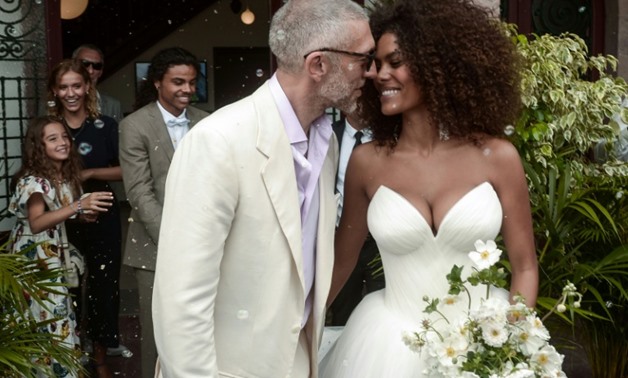 French actor Vincent Cassel and model Tina Kunakey tied the knot in front of around 100 guests in Bidart, a small village in southwestern France.