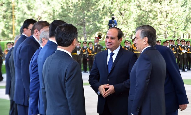 President Abdel Fatah al-Sisi during his visit to Uzbekistan - Press photo/Presidency