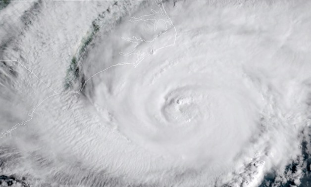 This NOAA/RAMMB satellite image shows Hurricane Florence off the US East Coast
