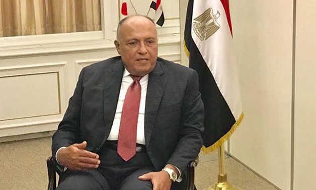 Minister of Foreign Affairs Sameh Shoukry in an interview with Egypt Today, October 2018. Egypt Today/Engy Magdy