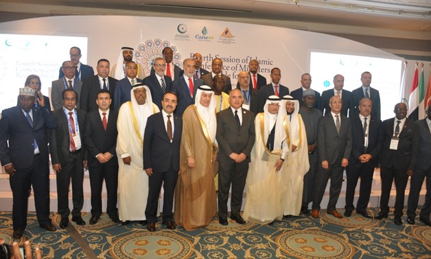 representatives of the OIC during the fourth session of the Islamic Conference of OIC for Water Ministers in Cairo on Monday, October 15, 2018 - Press photo.