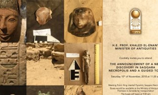 Antiquities Minister Khaled Anani announced that three tombs dating back to the Pharaonic modern-state era of Egypt and four other ancient ones containing a group of artifacts including mummified cats "Bastet", were unearthed at Giza's Saqqara necropolis.
