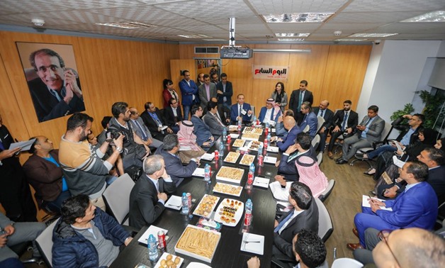 Saudi media delegation in Youm7 Nov. 26, 2018 - Karim Abdel Aziz