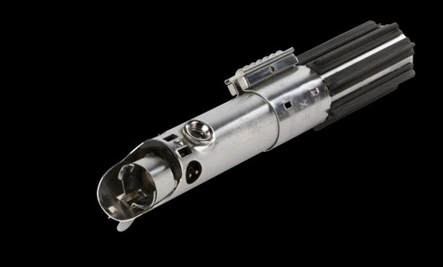 FILE PHOTO: The original Luke Skywalker Lightsaber from the "Star Wars: A New Hope" movie, is among items on the auction block by Profiles in History in Calabasas, California, U.S., is shown in this photo provided November 29, 2018. Courtesy Profiles in H