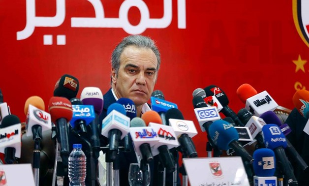 Lasarte during his presentation as Al-Ahly new manager, Egypt Today  