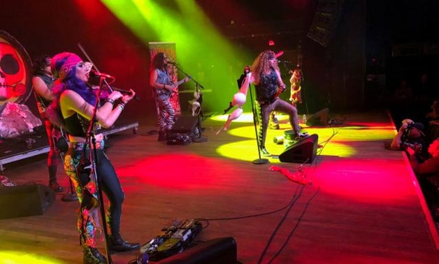 FILE PHOTO: Metalachi, the self-proclaimed first and only heavy metal mariachi band, perform on stage at the House of Blues in Anahaim, California, U.S. November 10, 2018. REUTERS/Jane Ross.