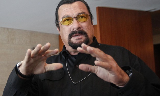 U.S. actor Steven Seagal speaks to the media at a news conference in Moscow June 2, 2013. REUTERS/Maxim Shemetov
