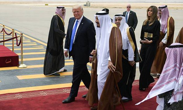 U.S. President Donald Trump (L) Saudi King Salman (R) - File photo