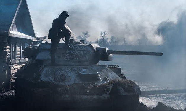 A film frame featuring the Russian action movie "T-34" is seen in this handout photo obtained by Reuters January 30, 2019. Mars Media Company/Handout via REUTERS.