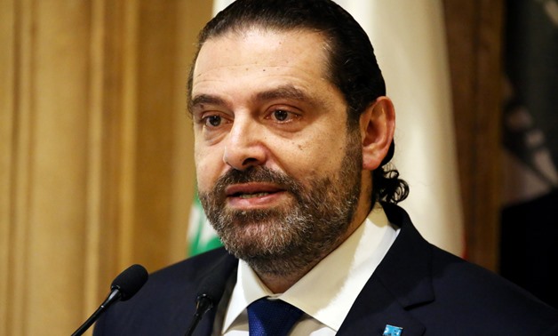 FILE PHOTO: Lebanese Prime Minister-designate Saad al-Hariri speaks during a news conference in Beirut, Lebanon, November 13, 2018. REUTERS/Mohamed Azakir/File Photo
