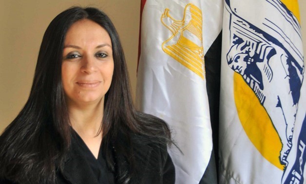 FILE - President of Egypt's National Council for Women (NWC) Maya Morsy