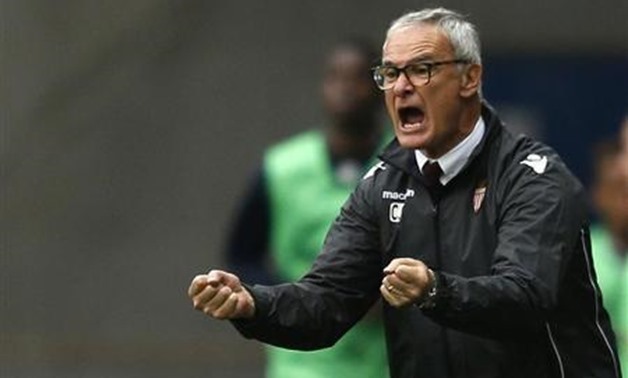 Ranieri reacts during their French Ligue 1 match againsts FC Sochaux at the Auguste Bonal stadium in Sochaux October 20, 2013. REUTERS/Vincent Kessler
