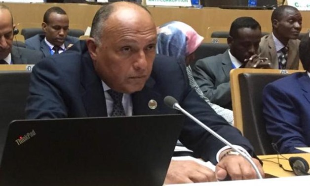 File photo: Egyptian Foreign Minister Sameh Shoukry  